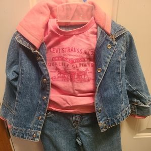 Baby Girls Levi jeans outfit